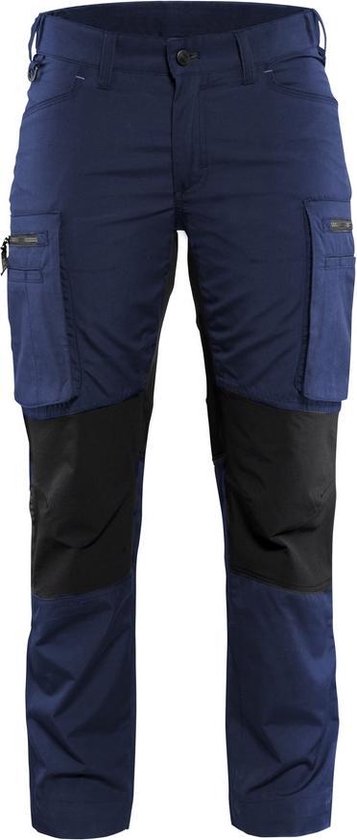 Blaklader Service werkbroek Dames stretch 7159 - marineblauw/zwart