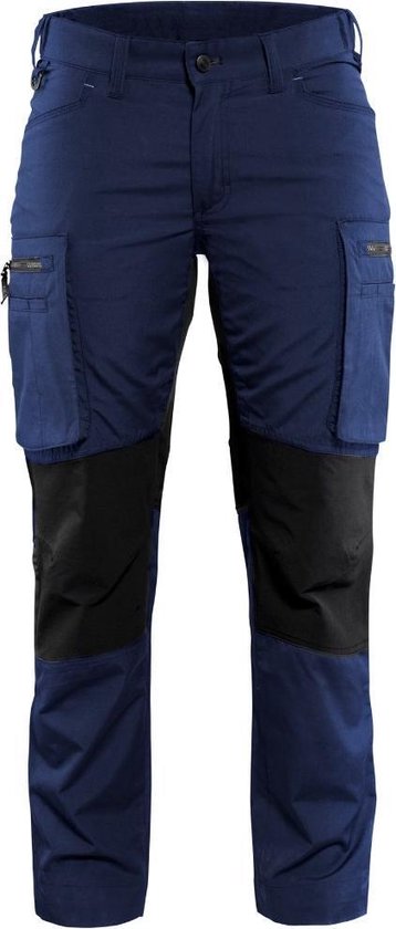 Blaklader Service werkbroek Dames stretch 7159 - marineblauw/zwart