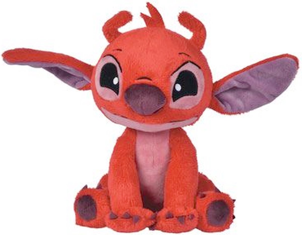 Simba Disney - Lilo & Stitch - Leroy - 25 Cm - Pluche Alle Leeftijden - Knuffel - Rood
