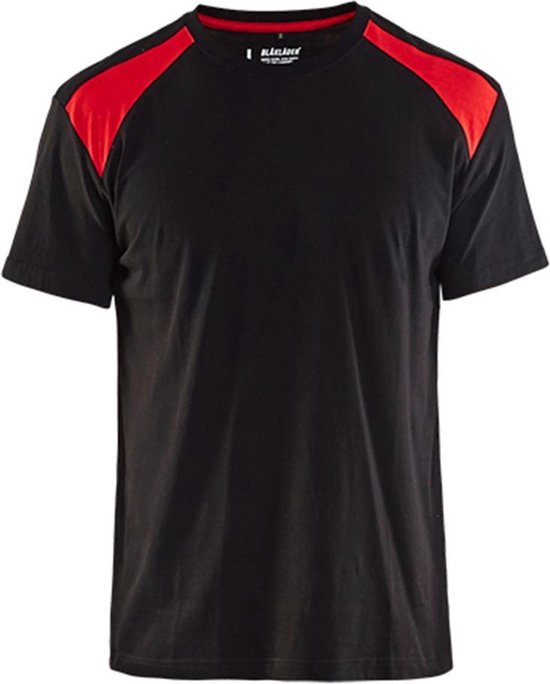 Blaklader T-shirt Bi-Colour 3379 - zwart/rood