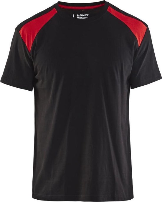 Blaklader T-shirt Bi-Colour 3379 - zwart/rood