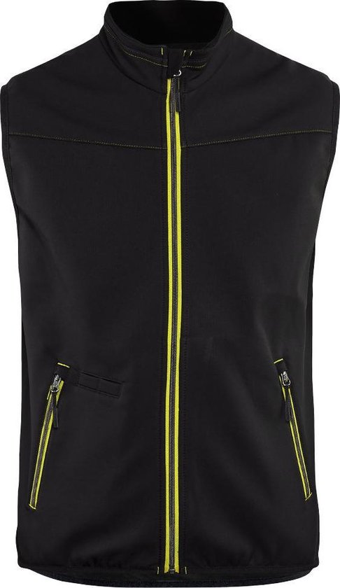 Blaklader Bodywarmer Softshell High Vis 3850 - zwart/fluo geel