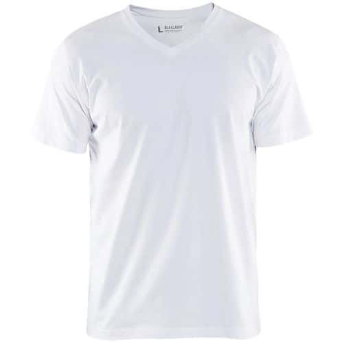 Blaklader T-Shirt V-hals 3360 - wit