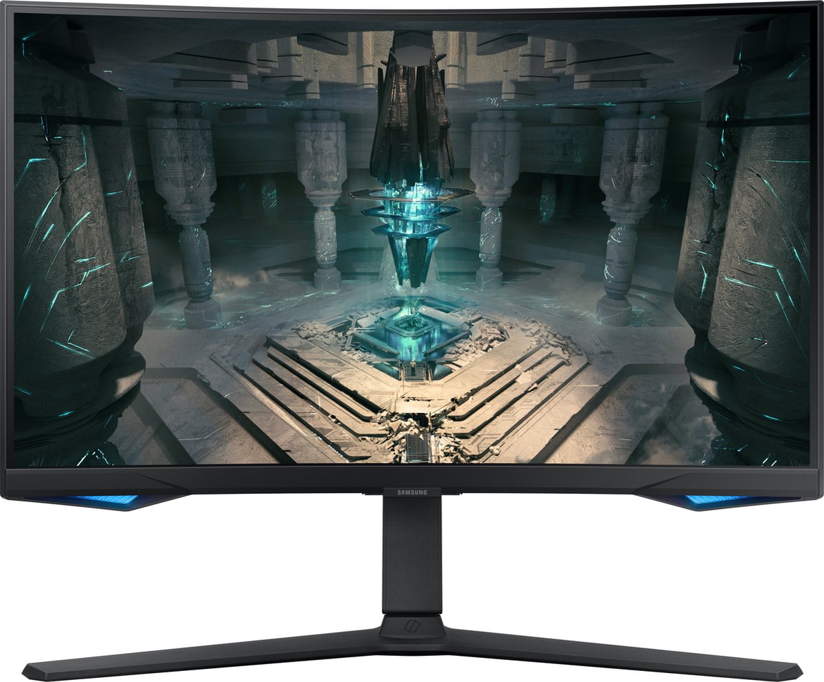 Samsung - Monitor PC Curvo Gaming 27" Odyssey Smart G65B, 250 Hz, QHD, AMD FreeSync Premium Pro - Zwart