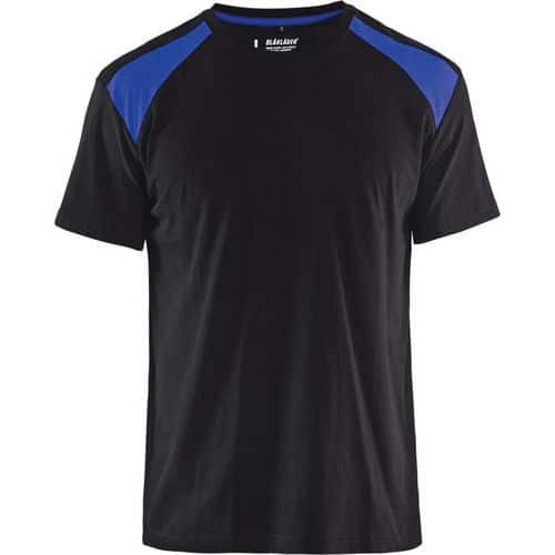 Blaklader T-shirt Bi-Colour 3379 - zwart/korenblauw