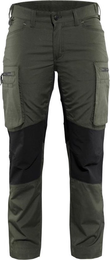 Blaklader Service werkbroek Dames stretch 7159 - army groen/zwart