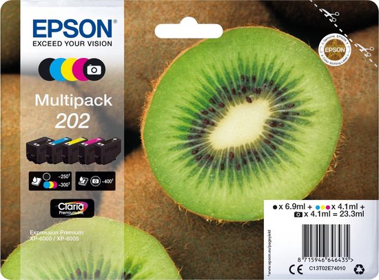 Epson 202 Multipack 5-kleuren Claria Premium Ink