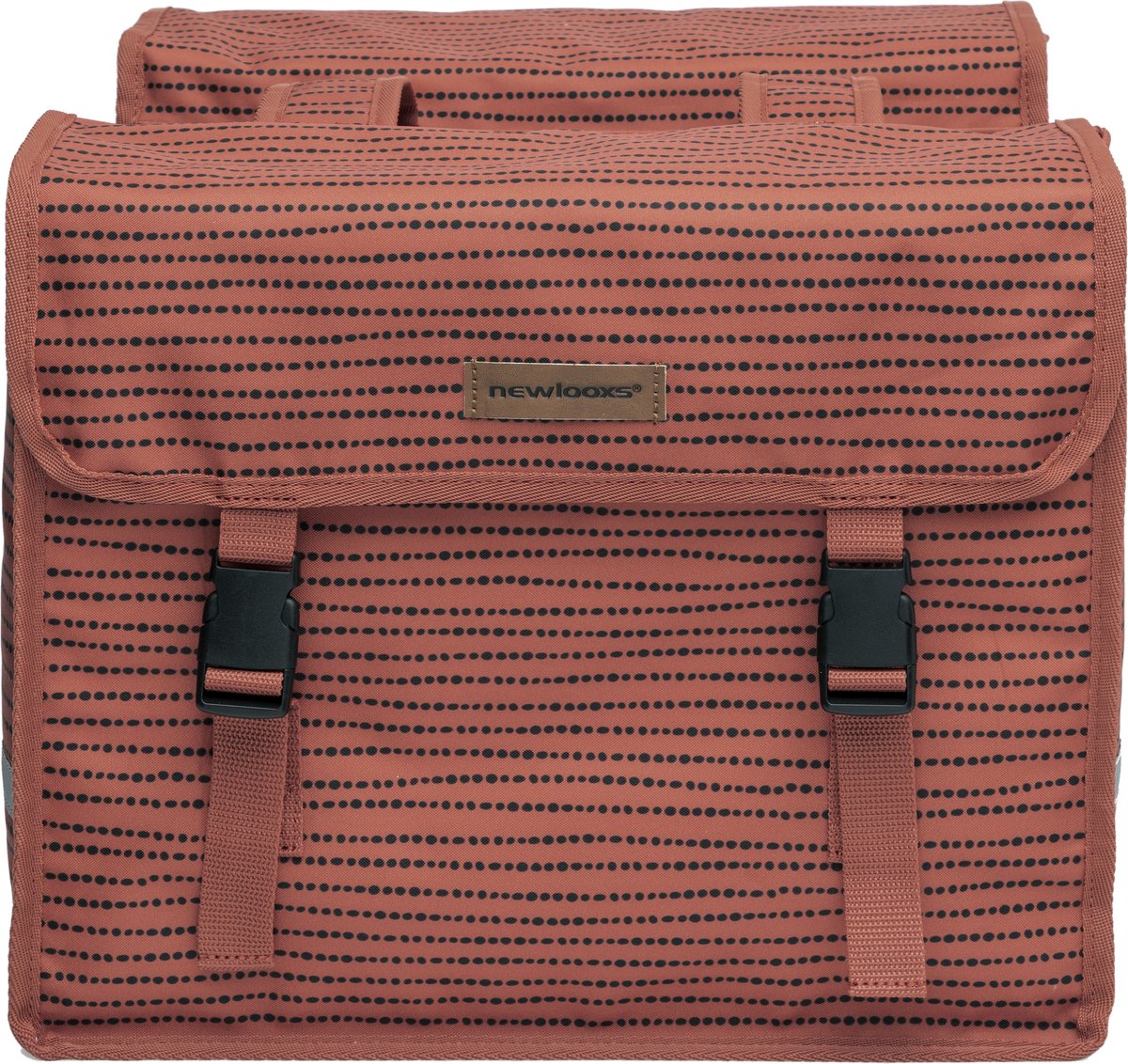 New Looxs Dubbele Fietstas Fiori Nomi 30 Liter Polyester - Rood