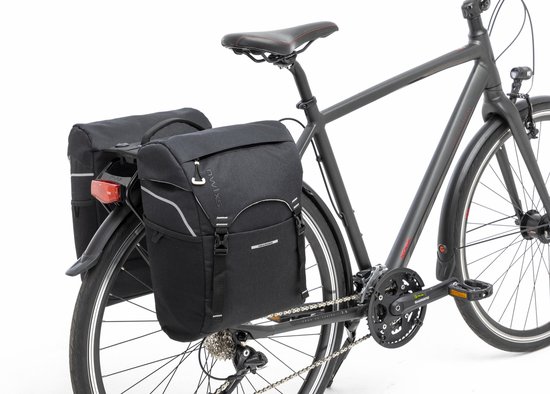 New Looxs Dubbele Fietstas Sports Racktime 32 L Polyester - Zwart