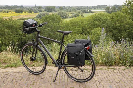 New Looxs Dubbele Fietstas Sports Racktime 32 L Polyester - Zwart