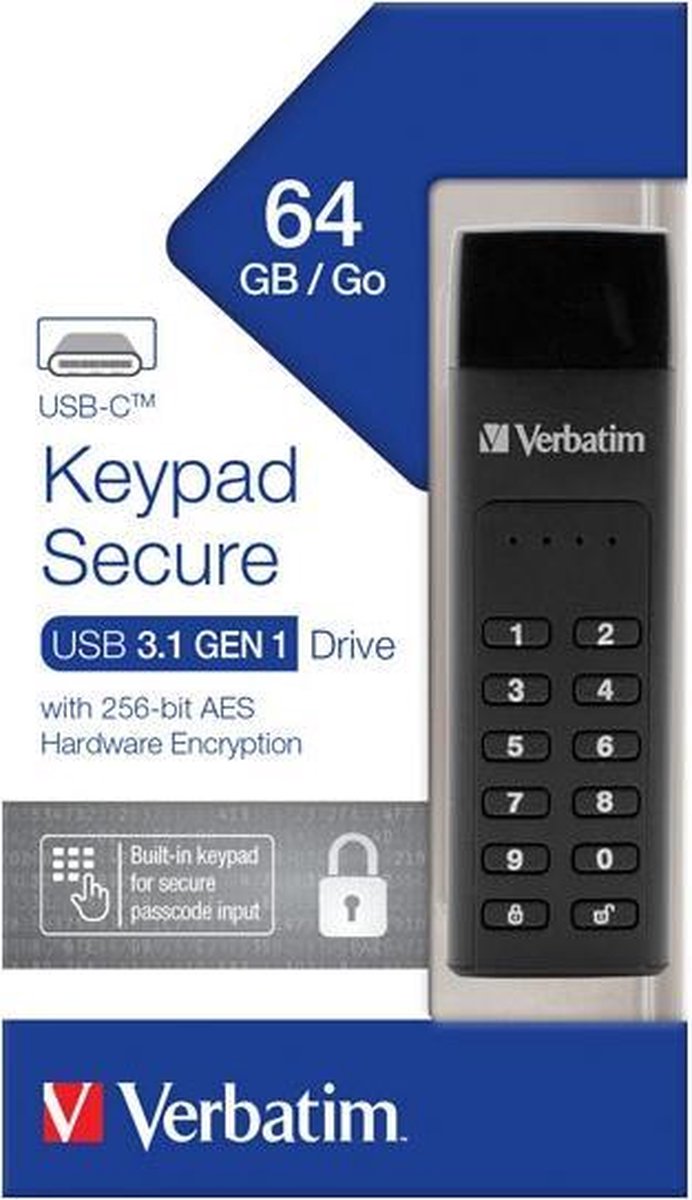 Verbatim 49431 USB flash drive 64 GB USB Type-C 3.2 Gen 1 (3.1 Gen 1) - Zwart