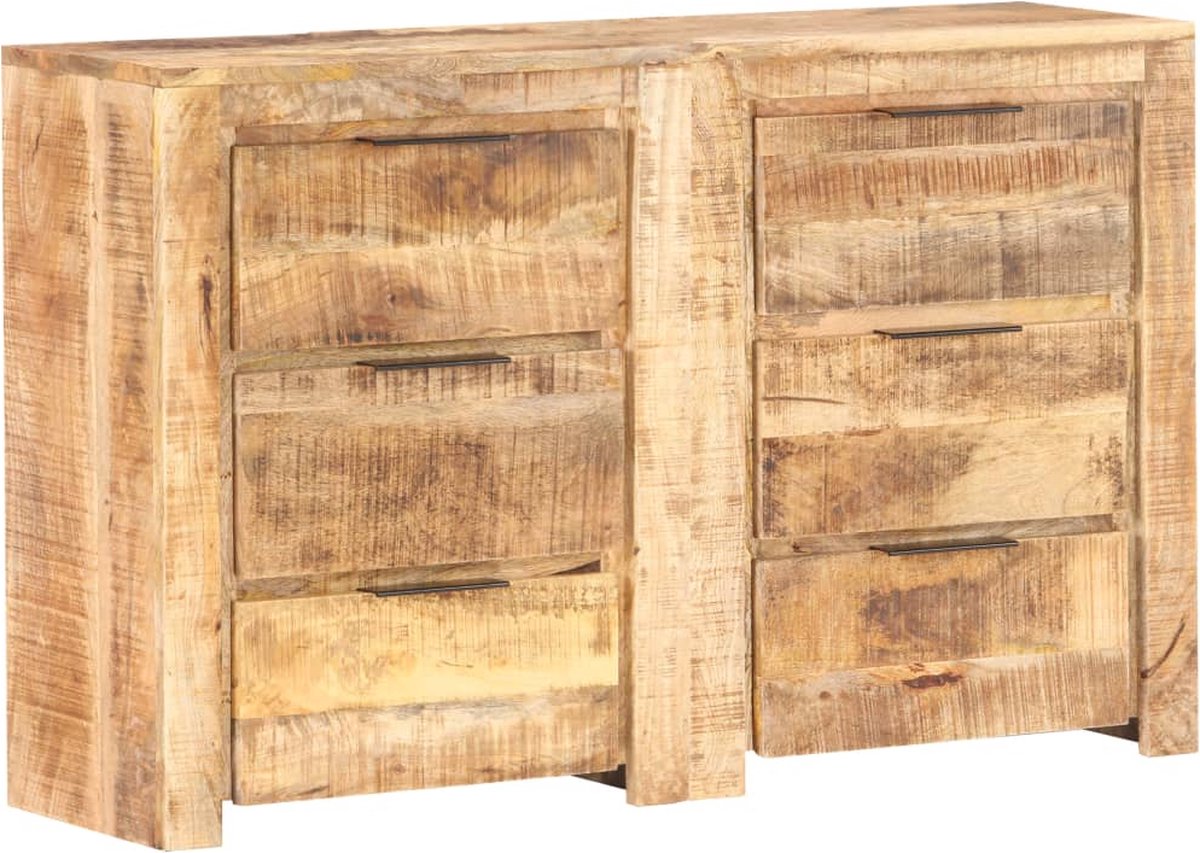 Vidaxl Ladekast 118x33x75 Cm Massief Mangohout - Bruin