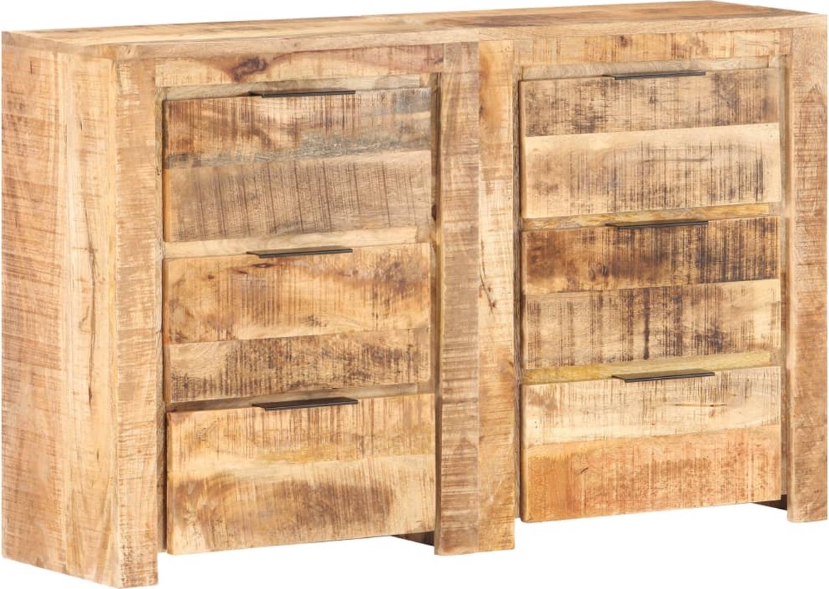 Vidaxl Ladekast 118x33x75 Cm Massief Mangohout - Bruin
