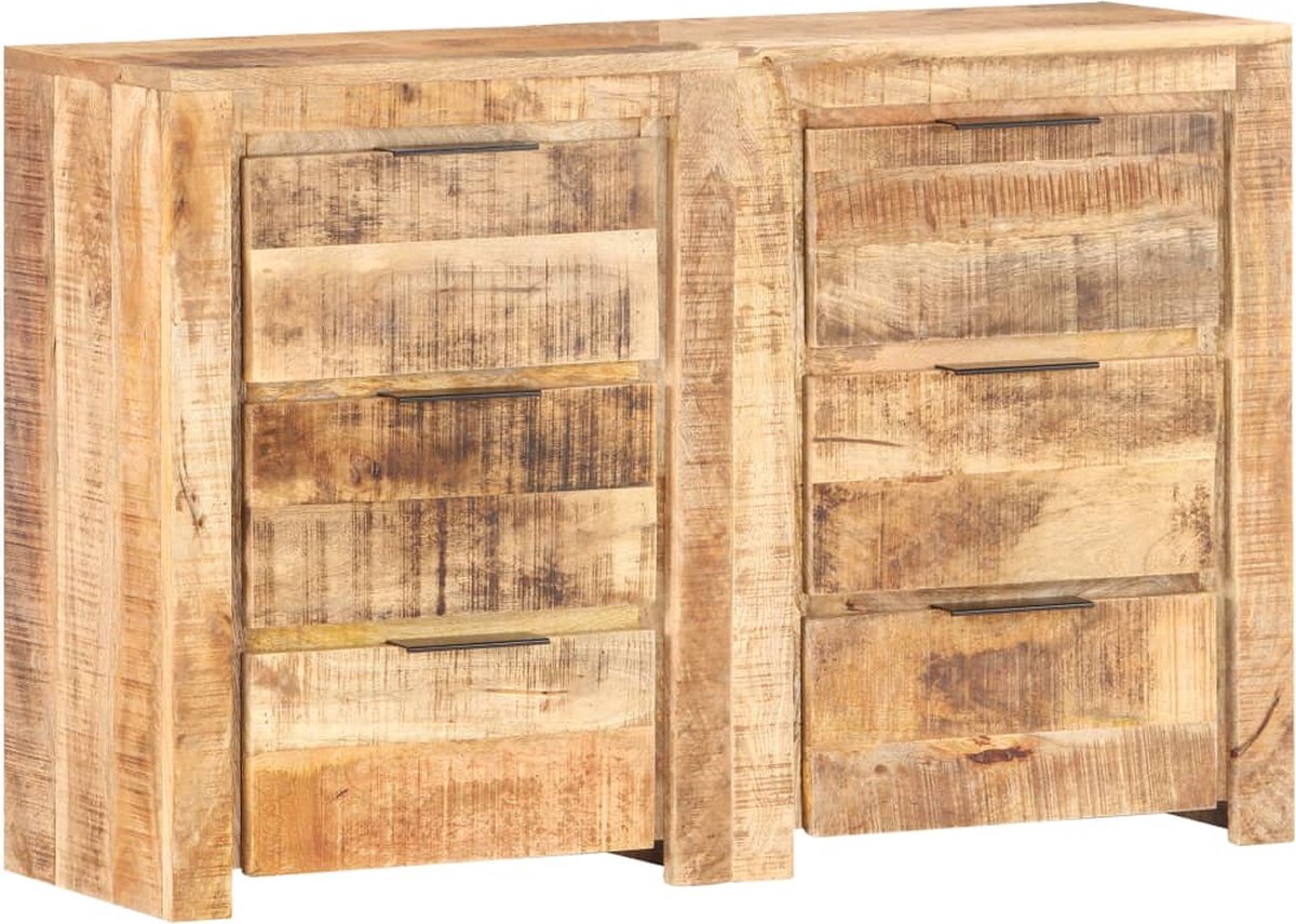 Vidaxl Ladekast 118x33x75 Cm Massief Mangohout - Bruin