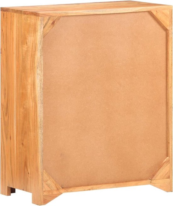 Vidaxl Dressoir 59x33x75 Cm Massief Acaciahout - Bruin