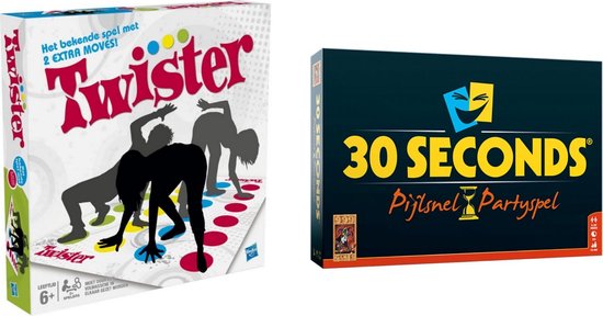 Hasbro Spellenbundel - Bordspellen - 2 Stuks - Twister & 30seconds