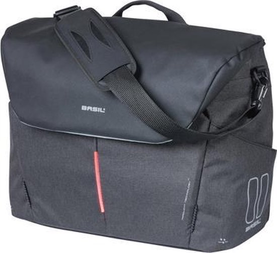 Basil Fietstas Laptop Nordlicht 17 Liter Polyester/neopreen - Zwart