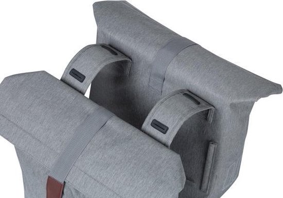 Basil Fietstas Dubbel City 28-32 Liter Polyester - Grijs