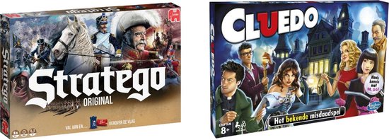 Hasbro Spellenbundel - Bordspellen - 2 Stuks - Stratego & Cluedo