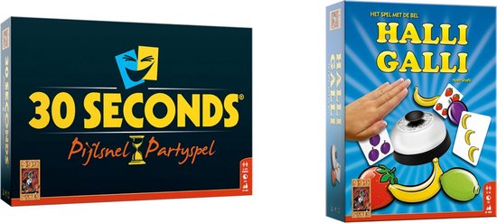 Hasbro Spellenbundel - Bordspellen - 2 Stuks - 30 Seconds & Halli Galli