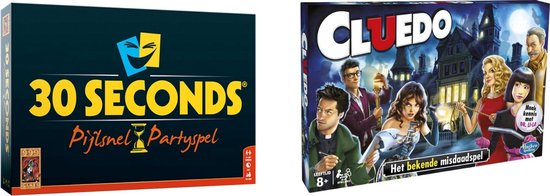 Hasbro Spellenbundel - Bordspellen - 2 Stuks - 30 Seconds & Cluedo