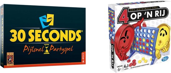 Hasbro Spellenbundel - Bordspellen - 2 Stuks - 30 Seconds & Vier Op 'N Rij