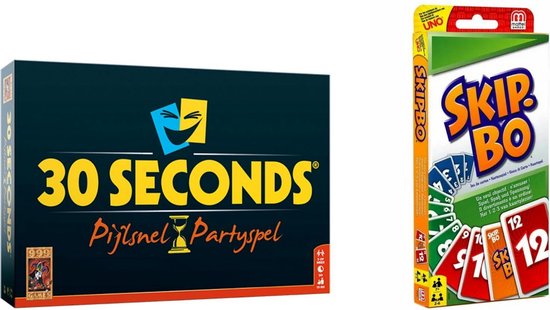 Hasbro Spellenbundel - Bordspellen - 2 Stuks - 30 Seconds & Skip-bo