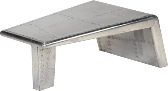 Vidaxl Salontafel Aviator Vintage Luchtvaartstijl Aluminium - Silver