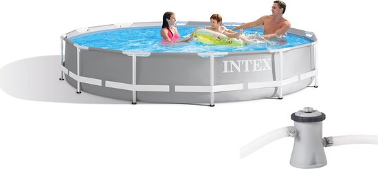 Intex Opzetzwembad Met Pomp Prism Frame Ø366 X 76 Cm - Azul