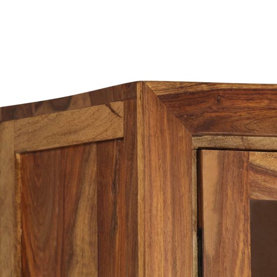Vidaxl Hoge Kast 90x40x175 Cm Massief Sheeshamhout - Bruin