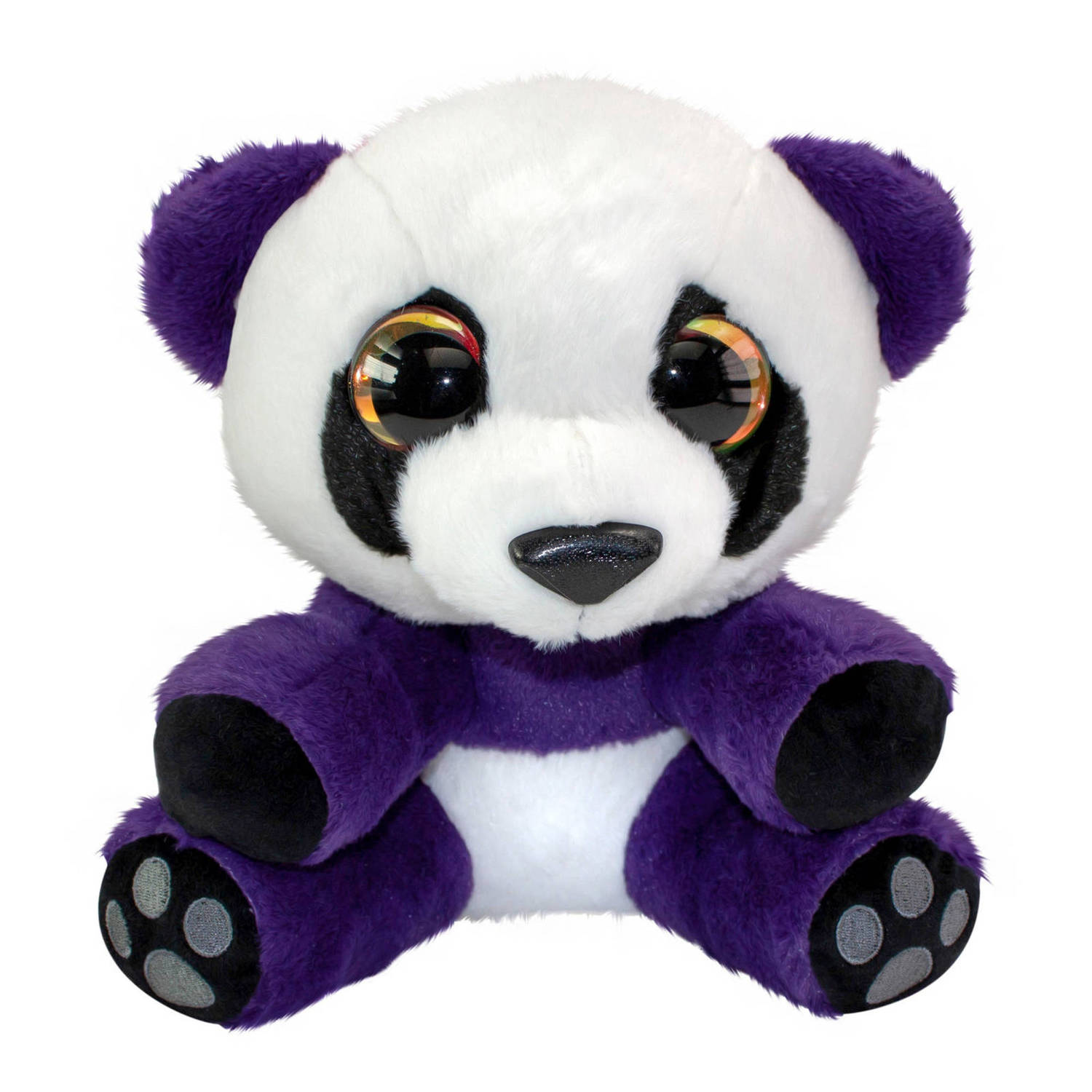 Lumo Stars Knuffelpanda Mama 24 Cm/paars - Wit