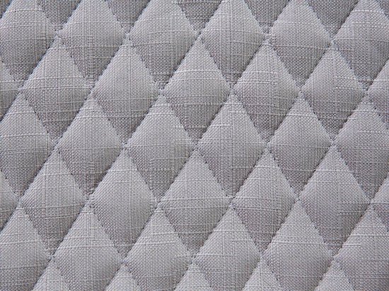 Beliani Solano Eetkamerstoel Set Van 2 Polyester 52 X 51 Cm - Grijs