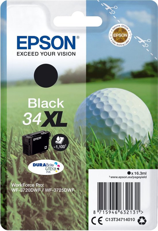 Epson 34XL - Zwart