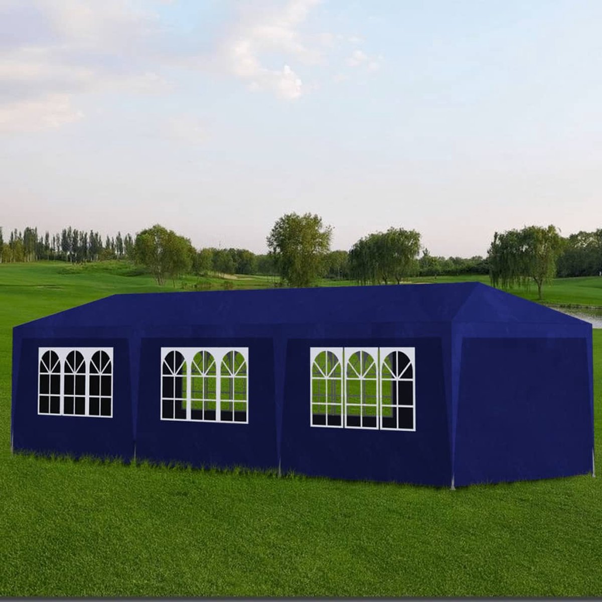 Vidaxl Partytent 3x9 M - Blauw