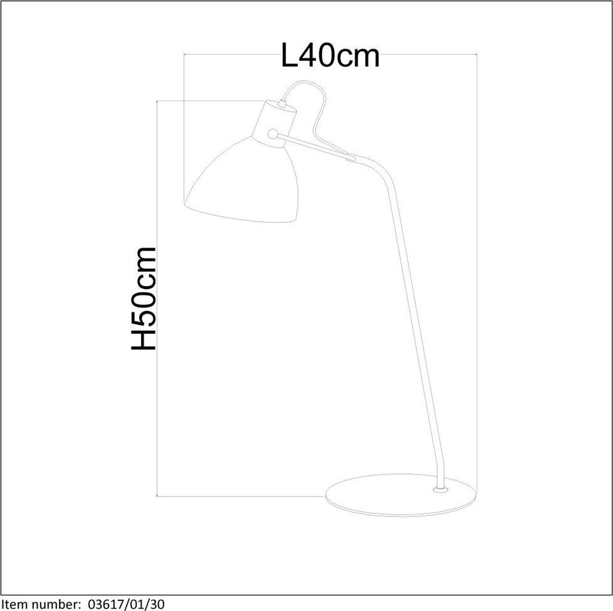 Lucide - Shadi Bureaulamp - - Zwart