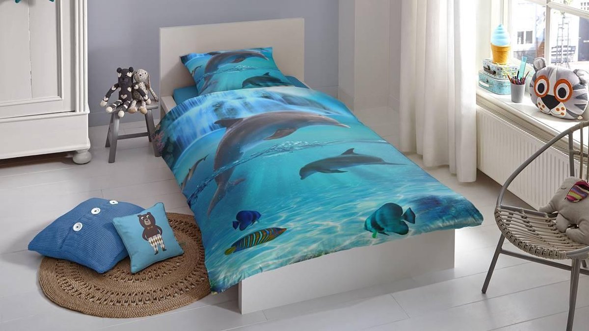 Good Morning Dekbedovertrek Will140x200/220 Cm - Blauw