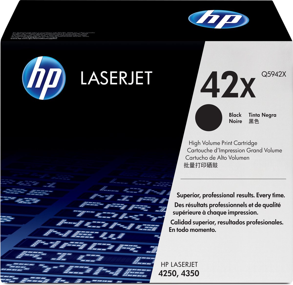 HP Tonercartridge 42x - 20000 Pagina's - Q5942x - Zwart