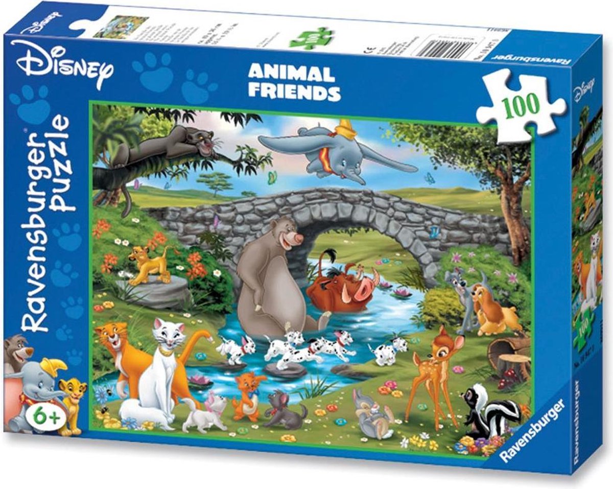 Ravensburger Puzzel Disney Animal Friends - 100 Stukjes