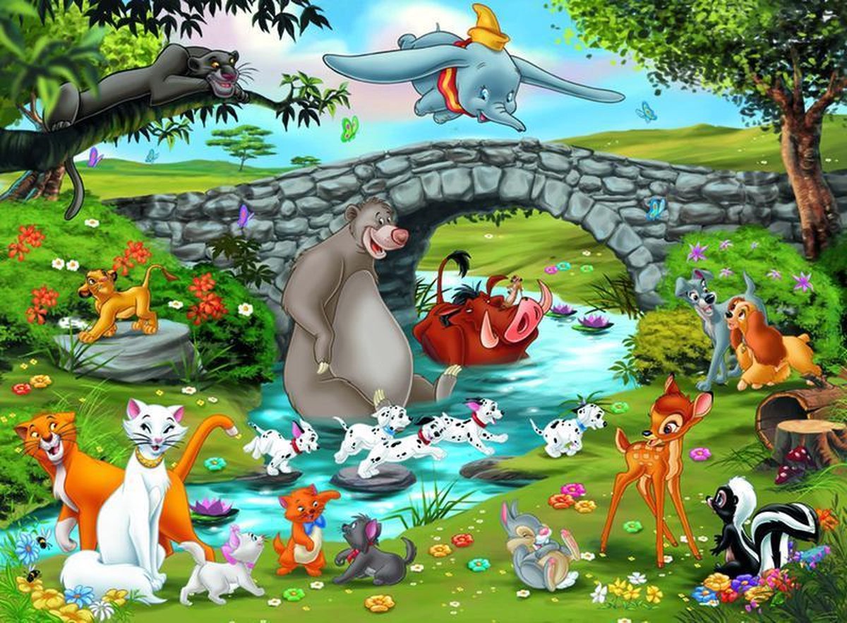 Ravensburger Puzzel Disney Animal Friends - 100 Stukjes