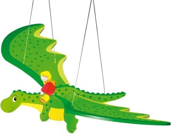 Goki Zweeffiguur Draak 50 Cm - Groen