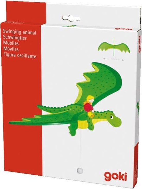 Goki Zweeffiguur Draak 50 Cm - Groen