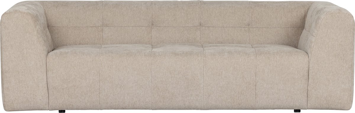 Basiclabel Grid 3-Zits Bank - Stof - Zand - 73x230x98 - Beige