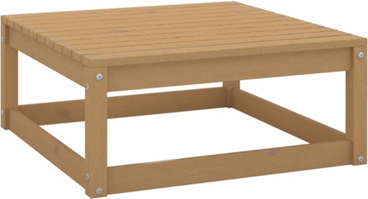 vidaXL 2-delige Loungeset met kussens grenenhout honing - Bruin