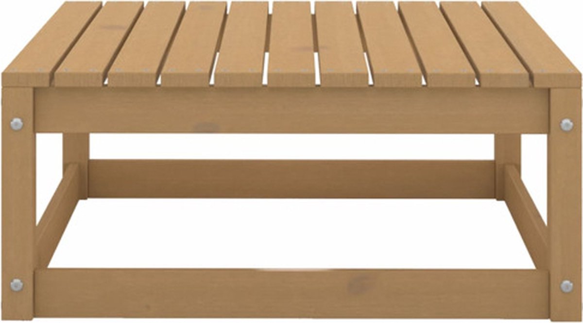 vidaXL 2-delige Loungeset met kussens grenenhout honing - Bruin