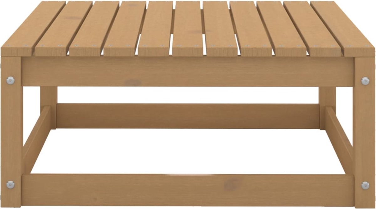 vidaXL 2-delige Loungeset met kussens grenenhout honing - Bruin