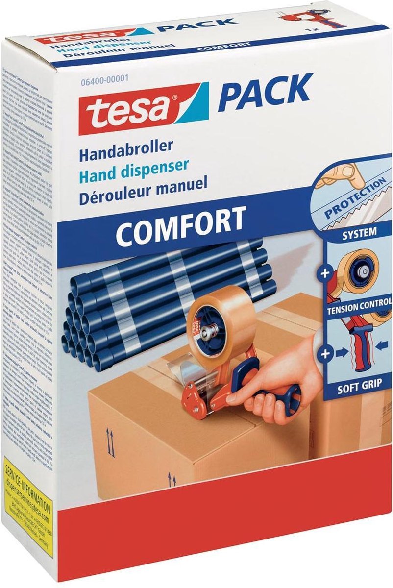 Tesa Pack 6400 Verpakkingshanddispenser 'Comfort'