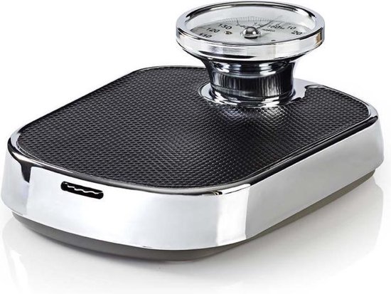 Nedis Analoge Retro Design Personenweegschaal Rvs Tot 160 Kg