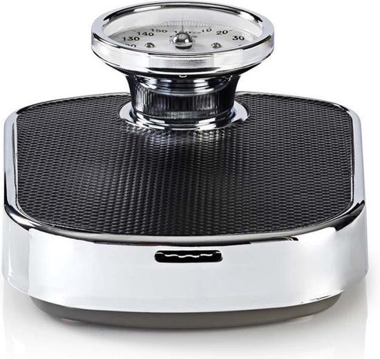 Nedis Analoge Retro Design Personenweegschaal Rvs Tot 160 Kg