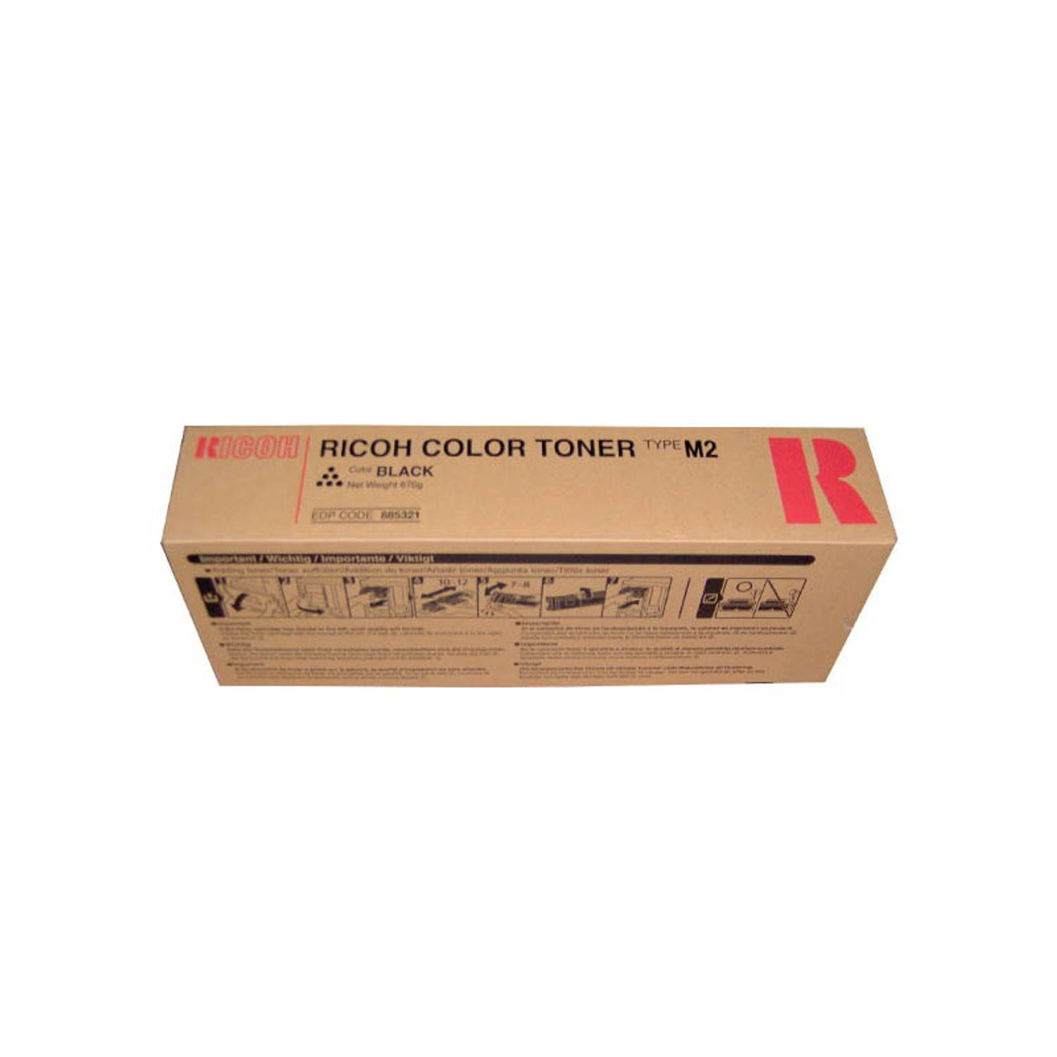 Ricoh Type M2 Bk (Toner) Toner - Zwart