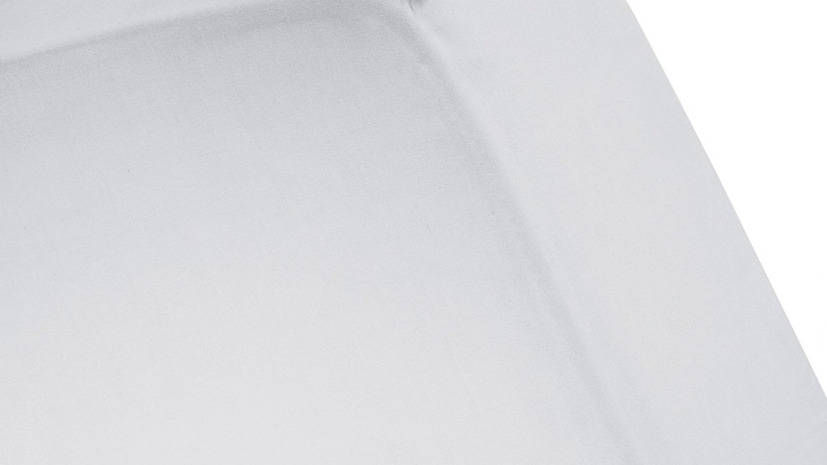 Cinderella Katoen-satijn Hoeslaken - 100% Katoen-satijn - 1-persoons (100x210 Cm) - Light Grey - Grijs